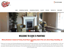 Tablet Screenshot of carls-painting.com